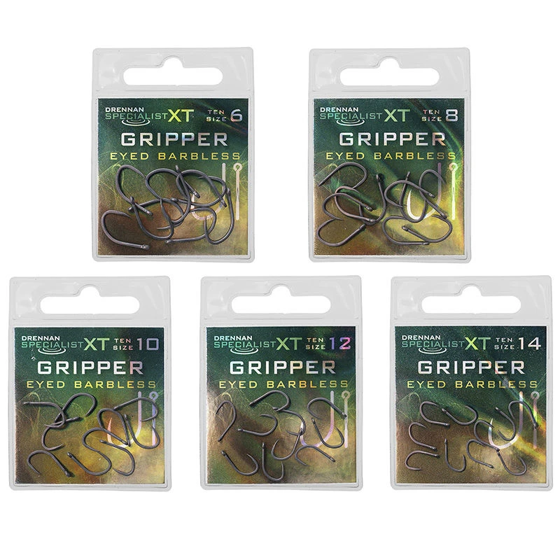 Drennan Specialist XT Gripper Barbless Eyed Hooks